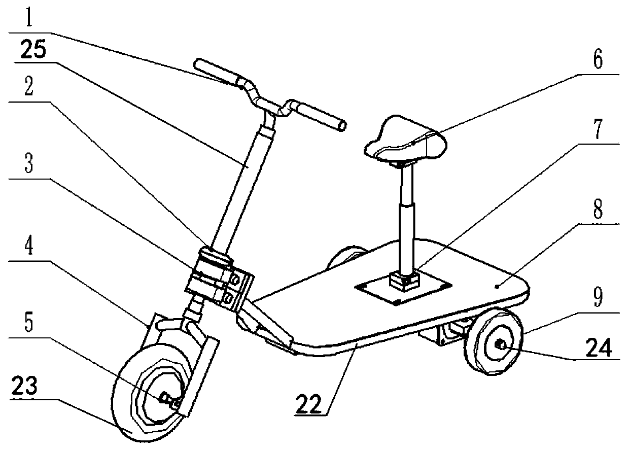 Multifunctional portable single-person electric trolley