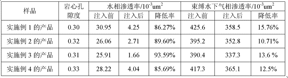 Preparation method of gas-well water controlling agent