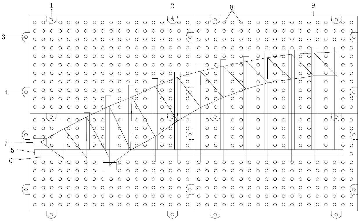 Steel truss arch bridge installation system and construction method thereof