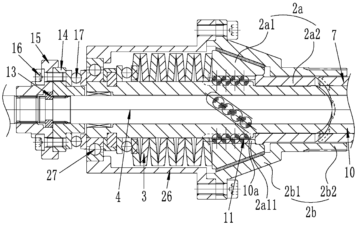 Coaxial self-adaptive electric drive assembly adopting central drive mode