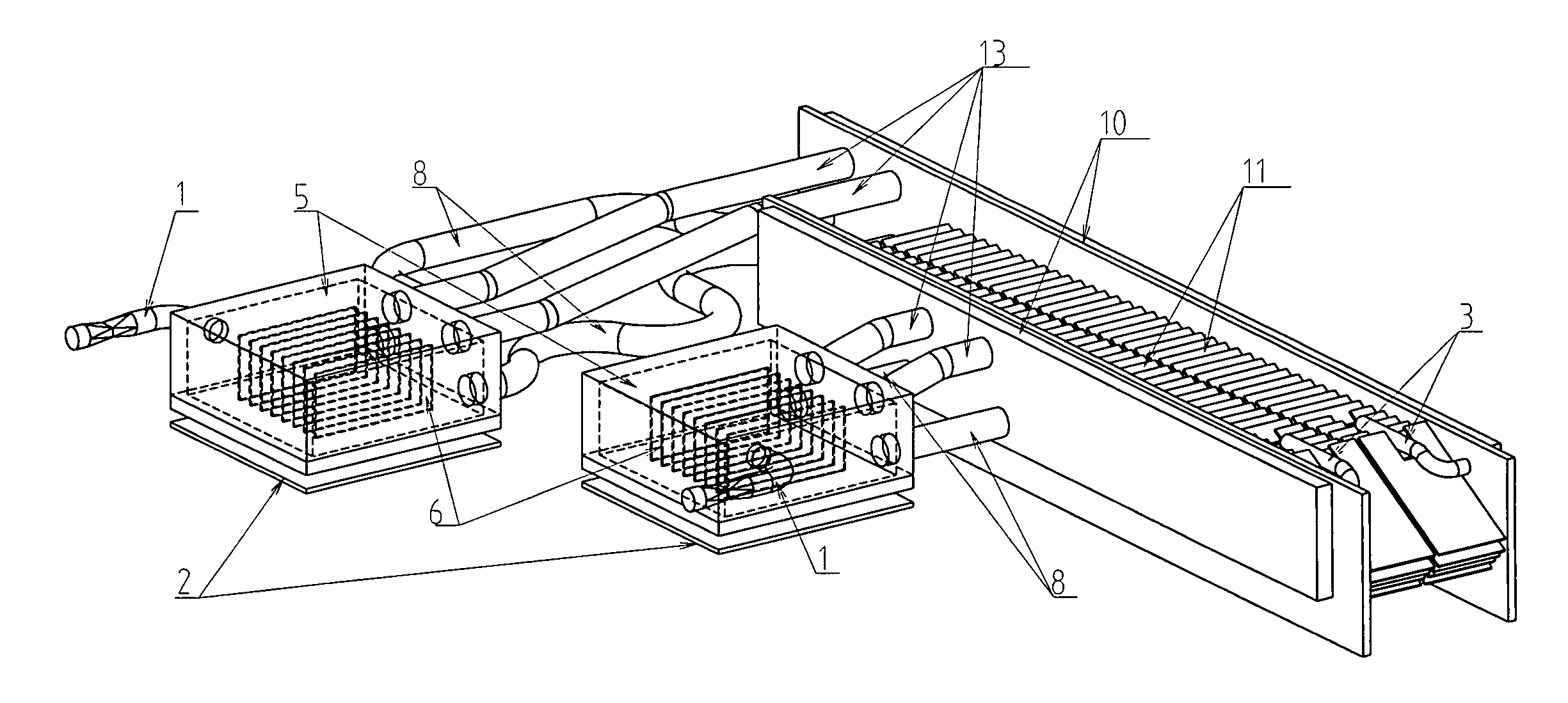 Low-profile thermosyphon-based cooling system for computers and other electronic devices