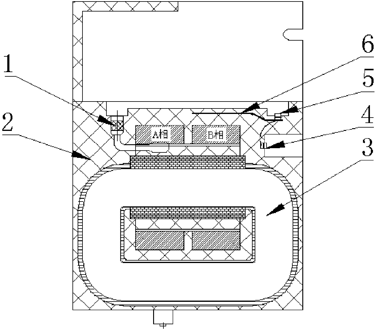 Shielding structure of voltage transformer