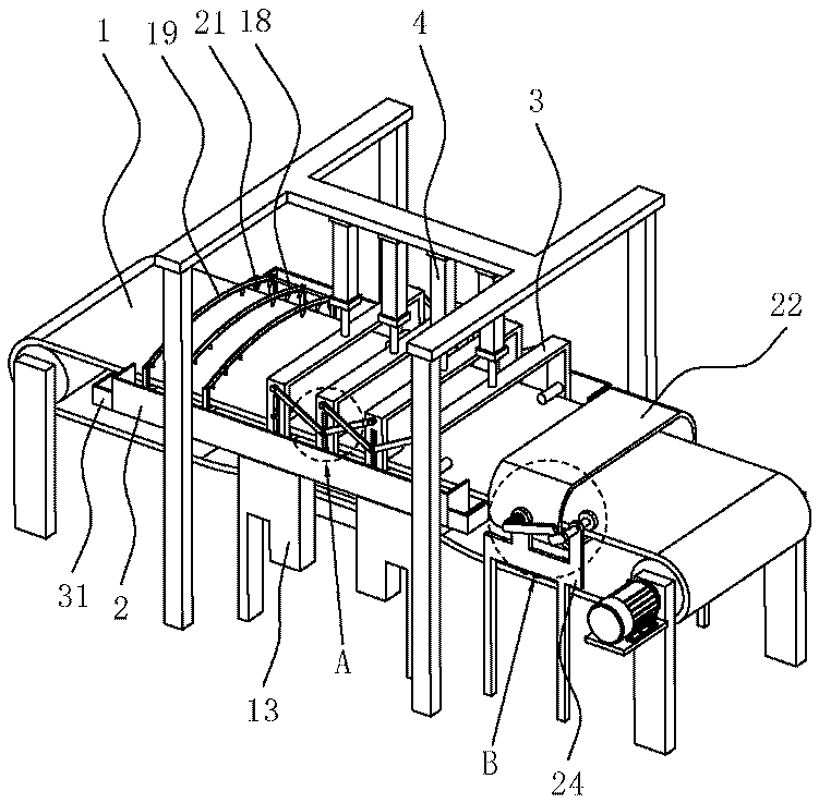 Zinc alloy forming and cooling integrated production device