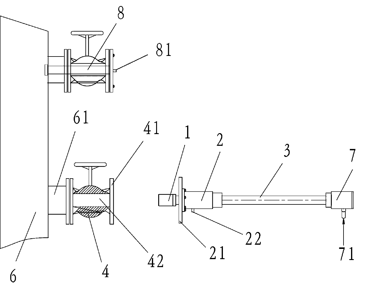 On-line transformer partial discharge monitoring device with oil extraction function