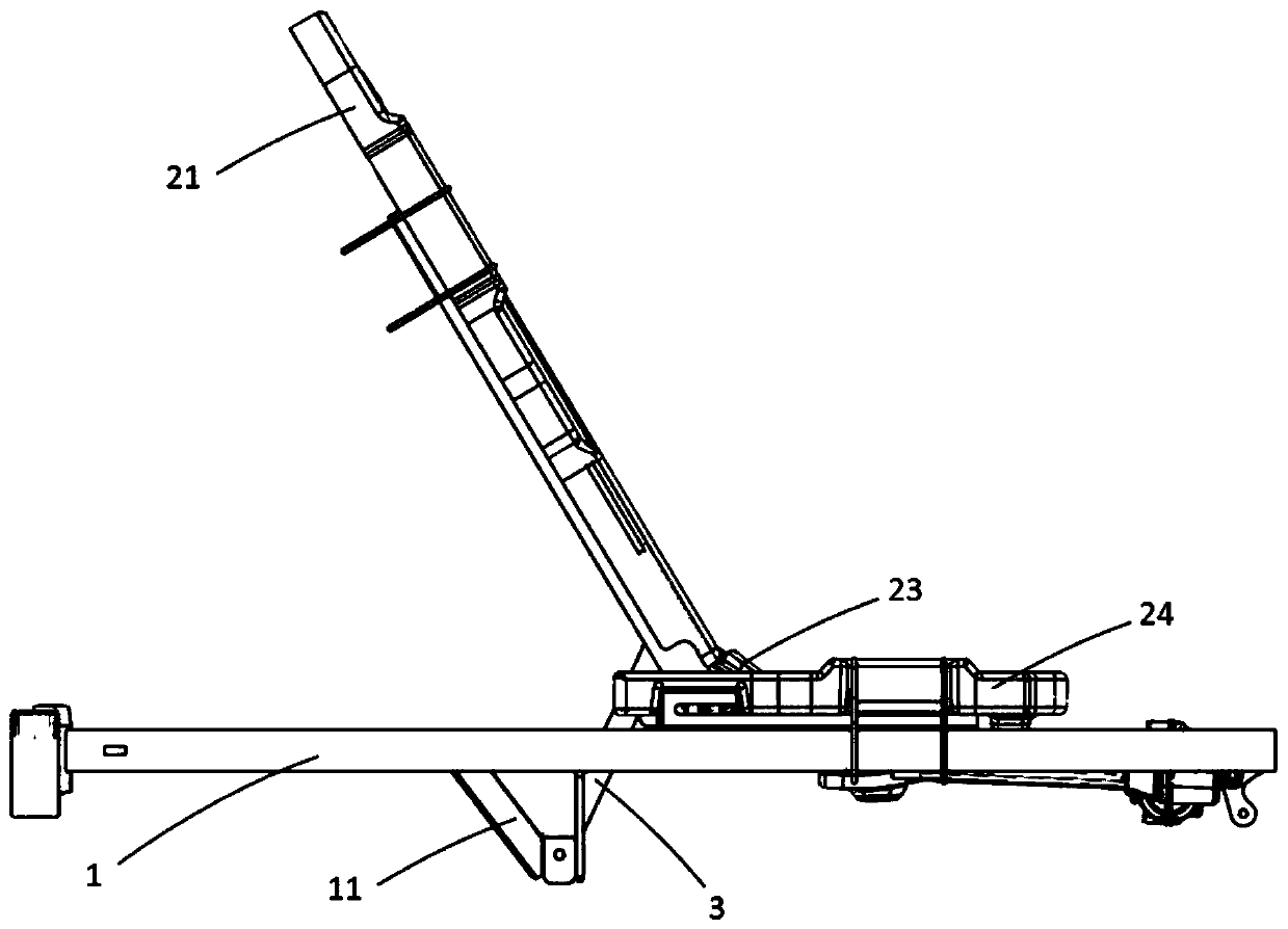 Multi-angle adjusting structure of bed board