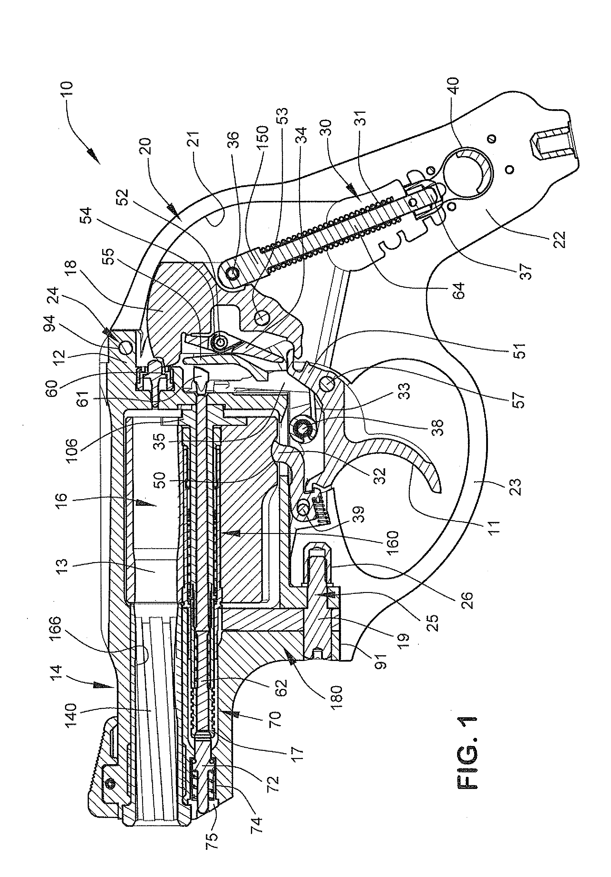 Cylinder latching mechanism for revolver