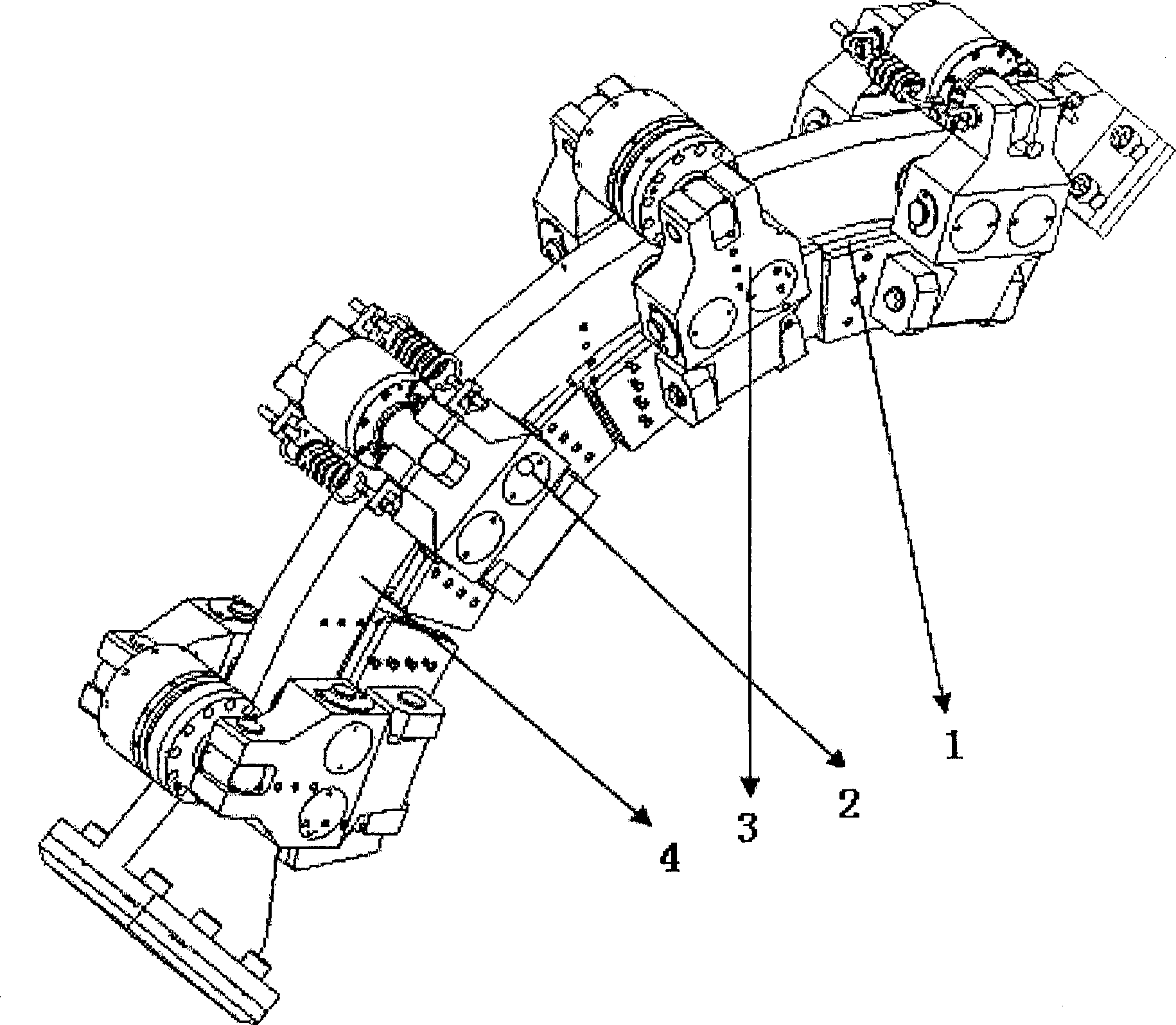 Disc type brake automatic compensation gap braking clamp