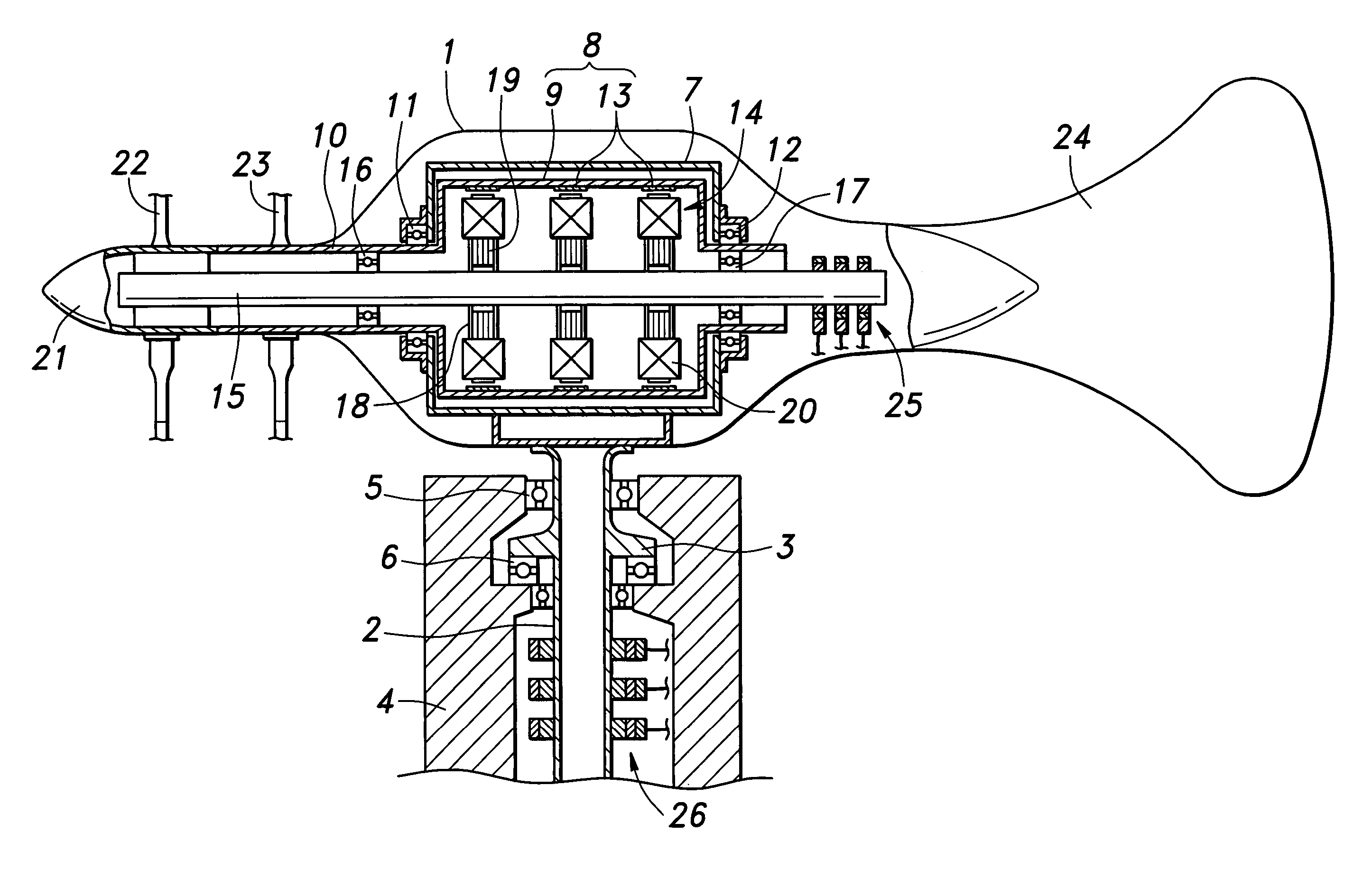 Wind power generating system