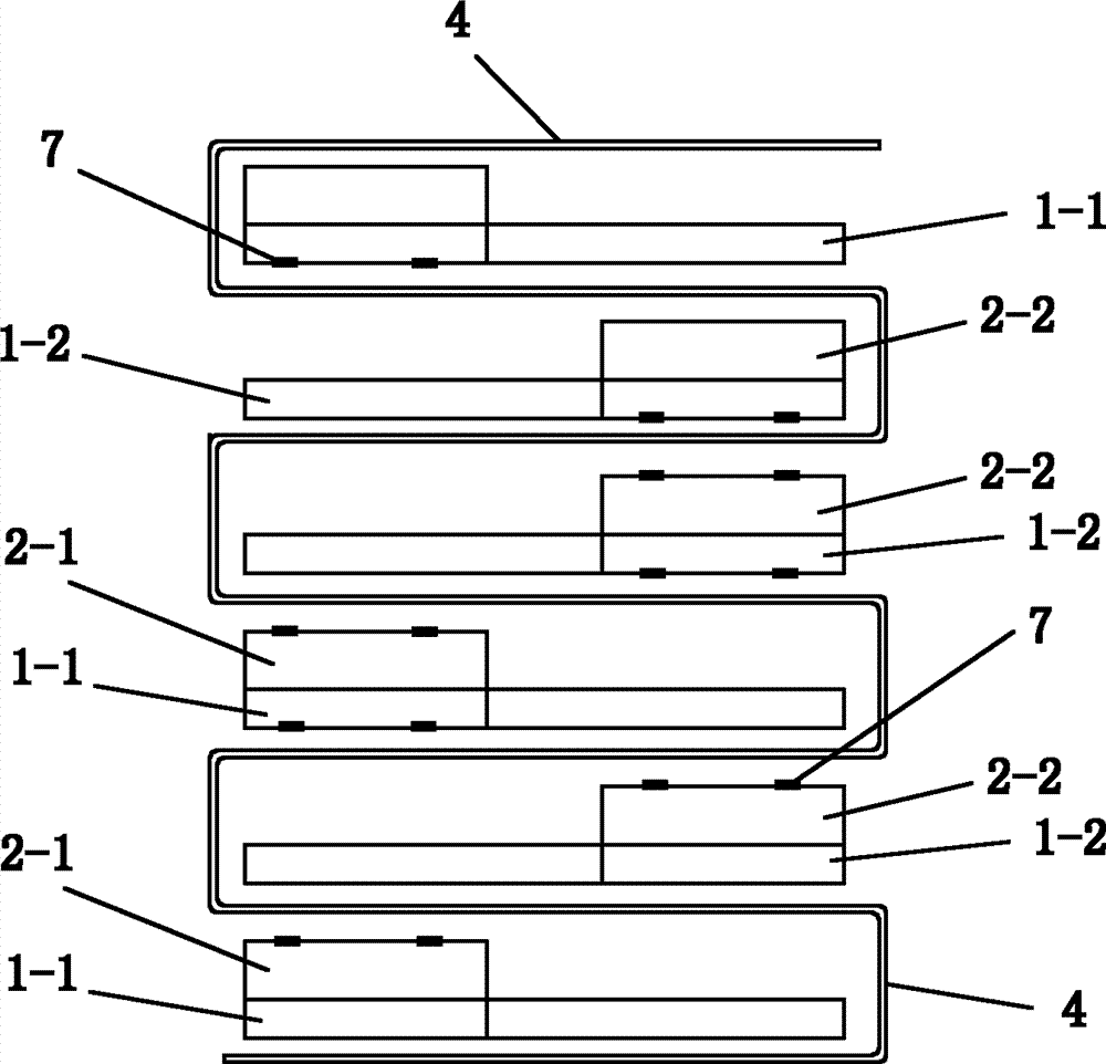 Laminated type lithium battery core body with extremely high bearing capacity and packaging technique