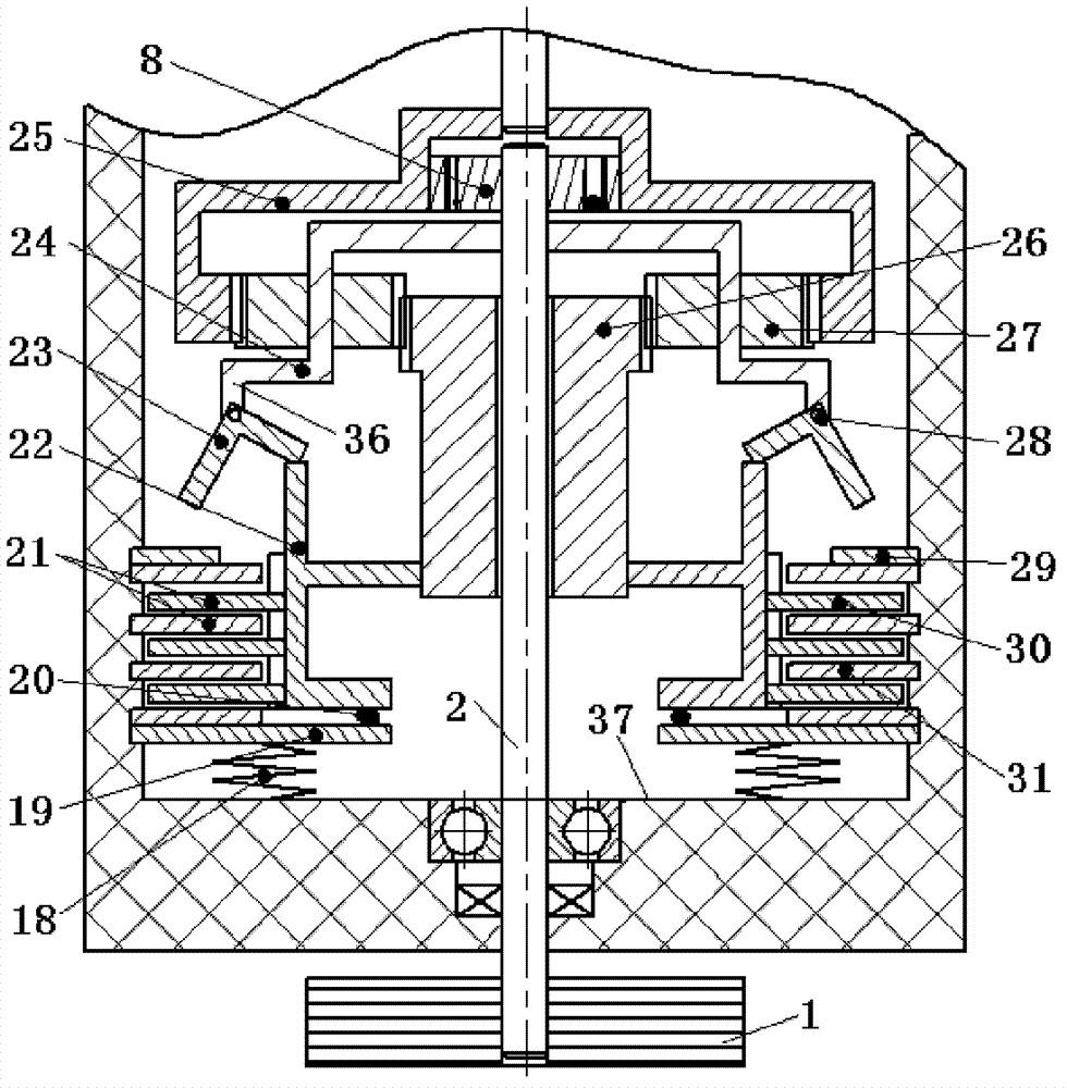 Mechanical supercharger structure with speed-changing function