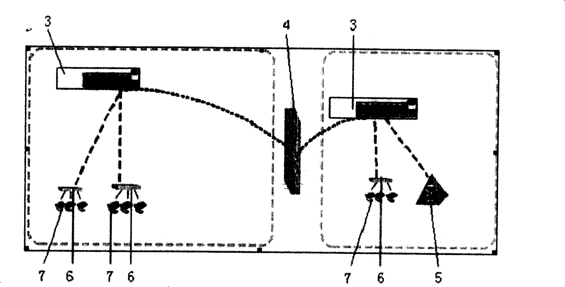 System of soft exchange network passing through firewall based on ALG+MP and its method