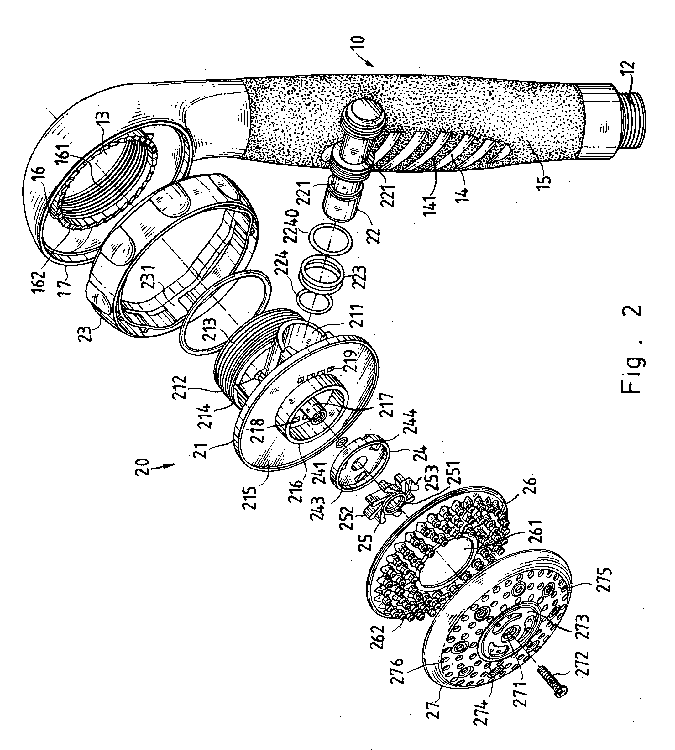 Shower head assembly