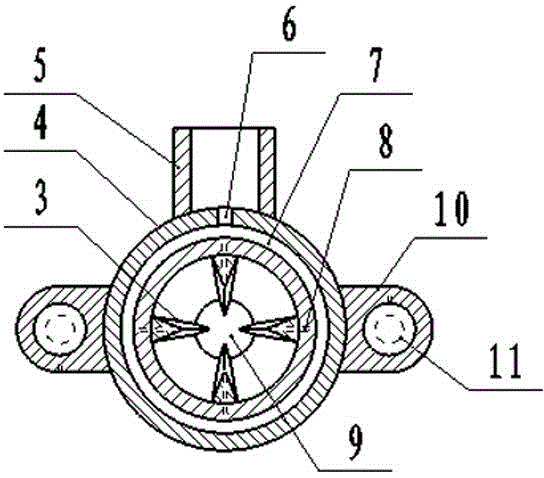 Guide wire horn nozzle of filter stick forming machine