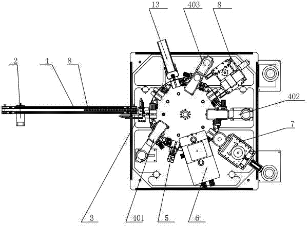 Lock body automatic machining device