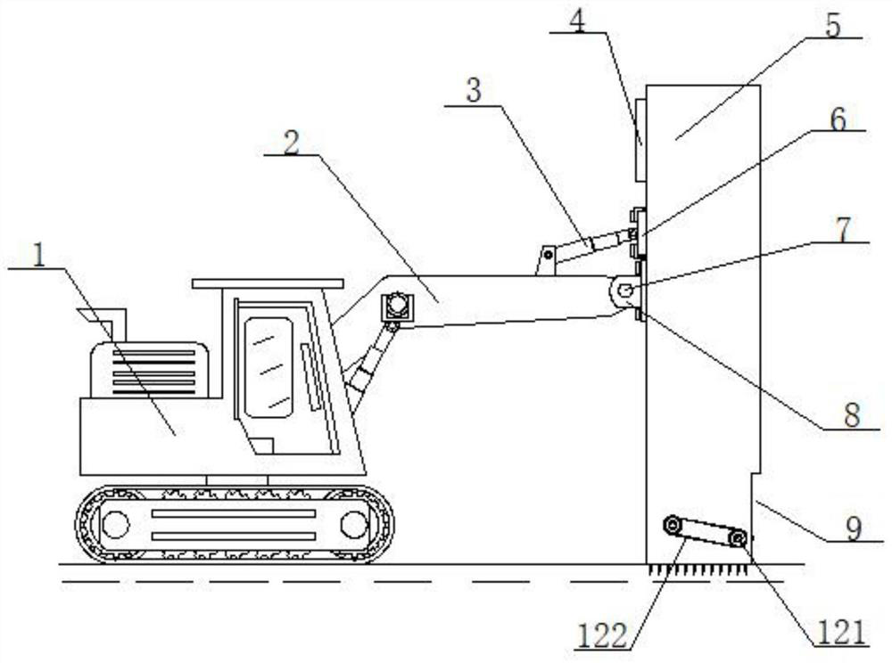 Highway bridge pile foundation drilling device and using method thereof