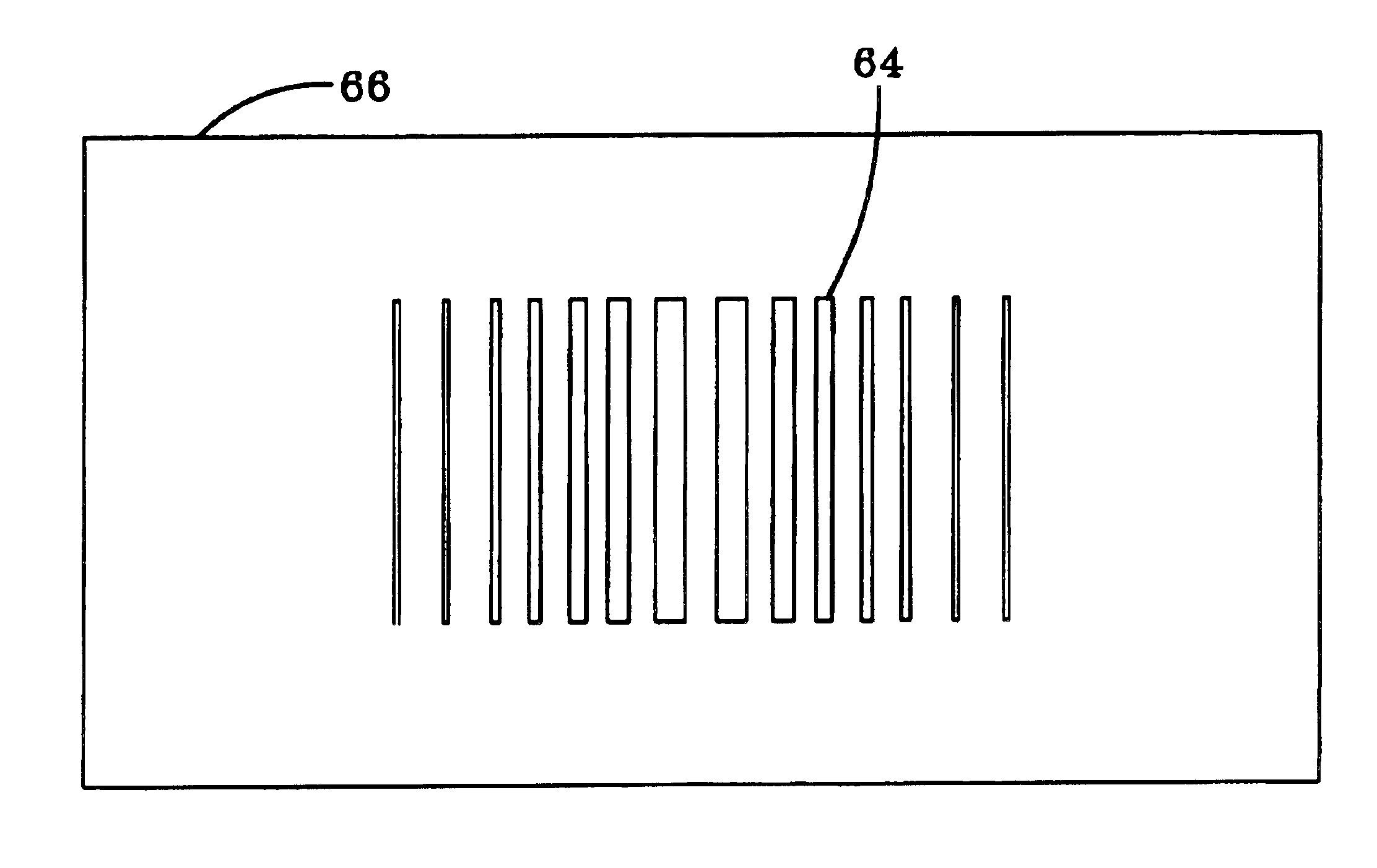 Sidelobe controlled radio transmission region in metallic panel