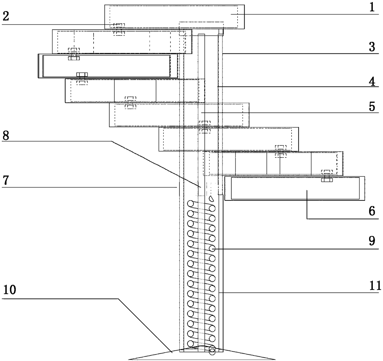 Vertical combined storage device