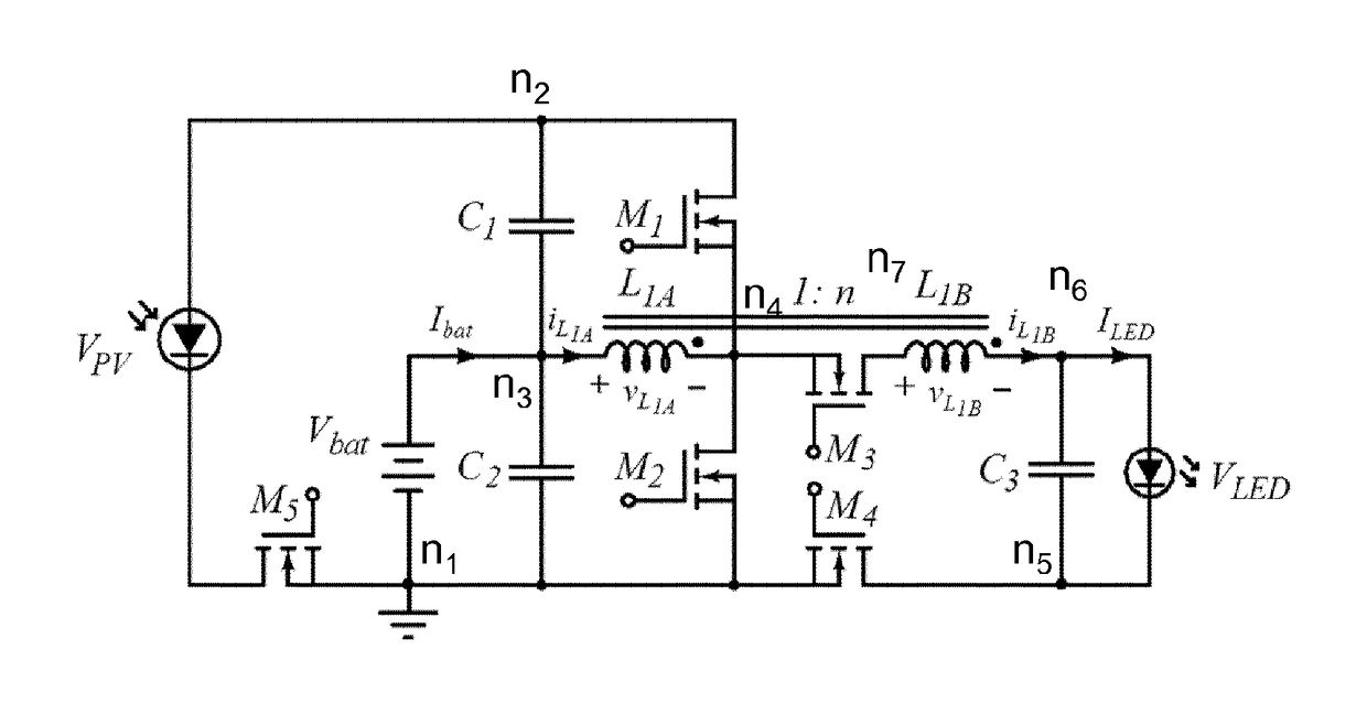 A three-port direct current converter