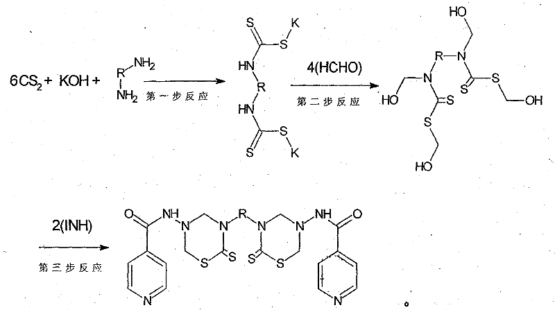 Isoniazid thiadiazine thione derivative