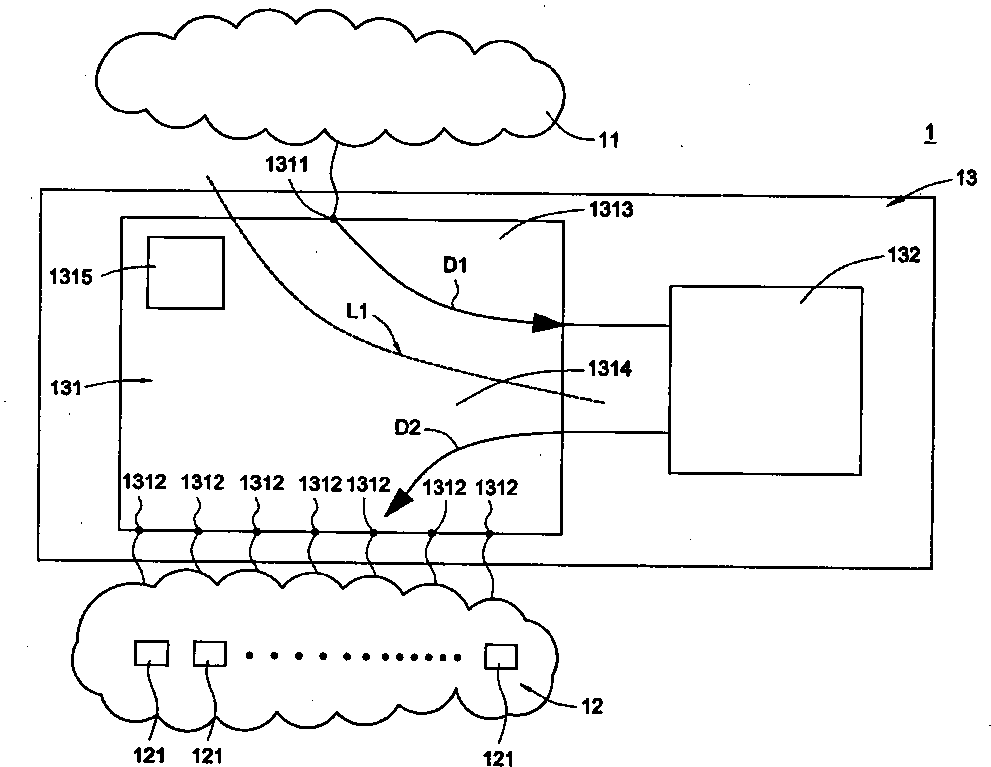 Data packet transmitting method and network device using same