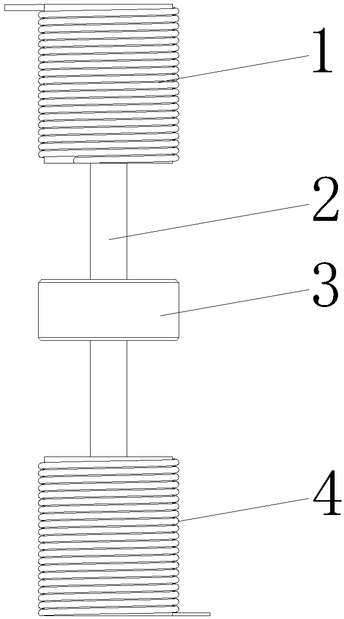 Magnetic attraction vibrator motion device