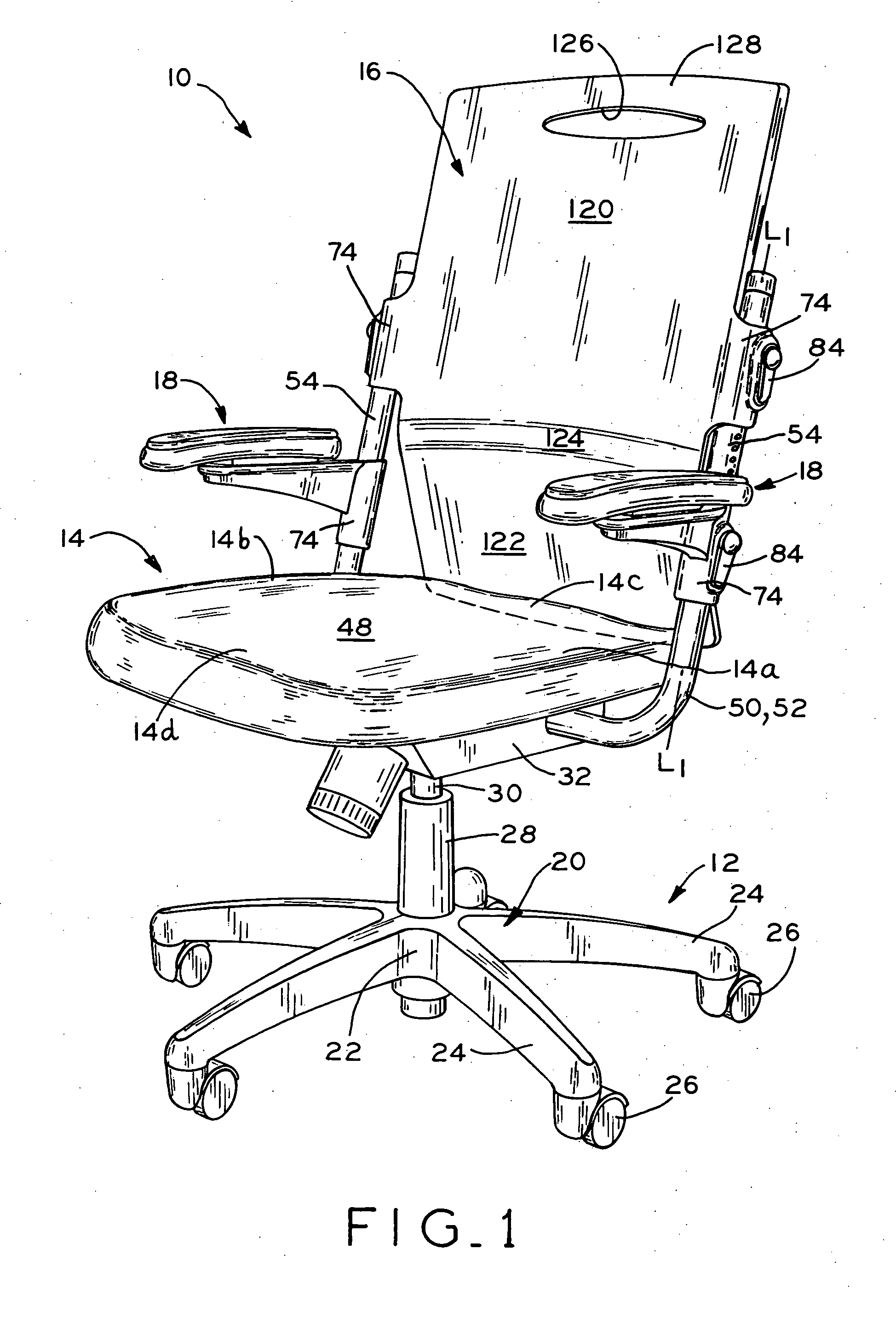 Chair with adjustable armrests and backrest