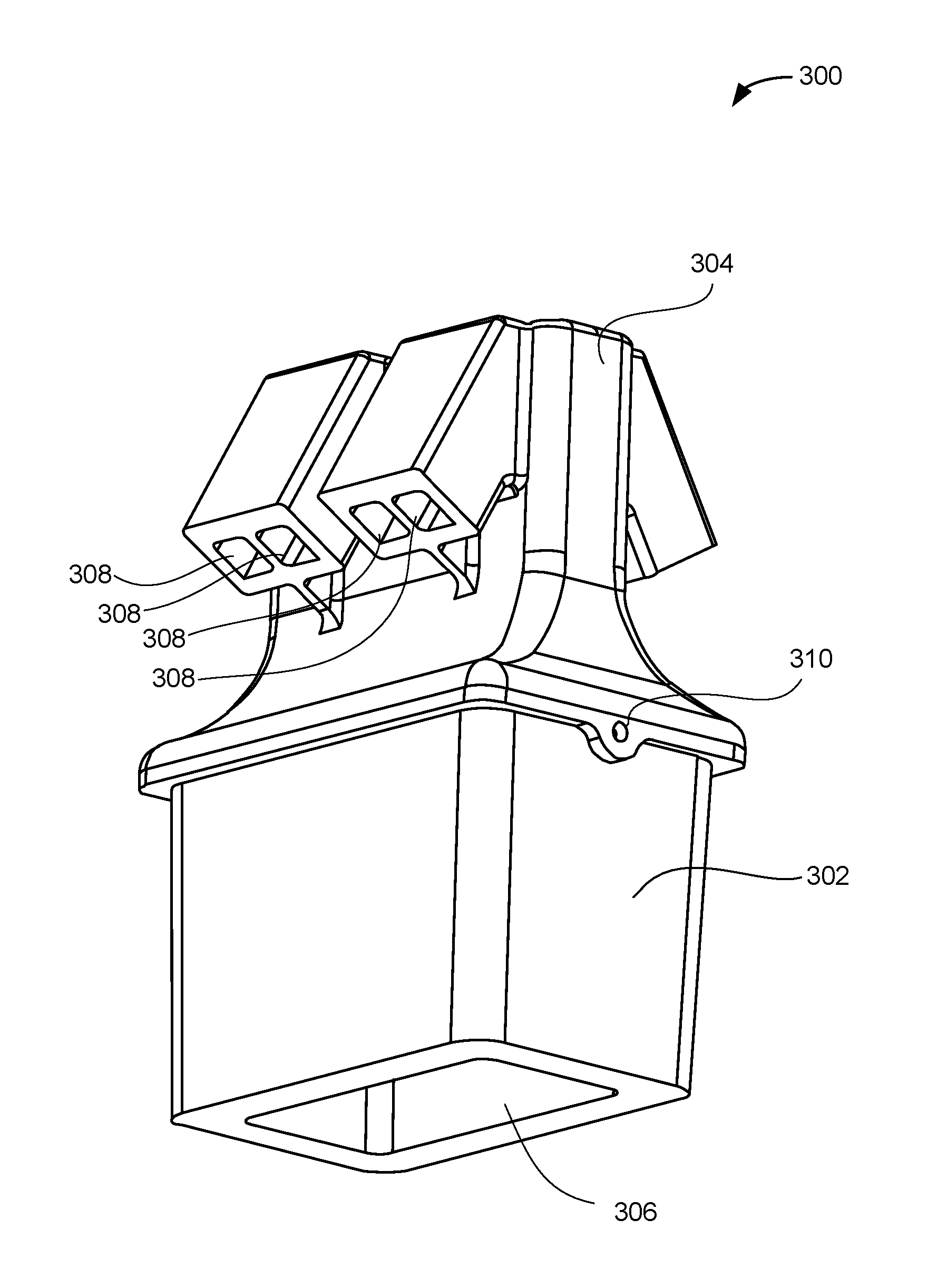 Two-part block nozzle