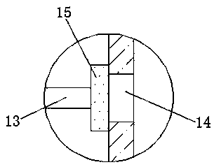 Layered sampling device and method for contaminated soil in temporary storage warehouse