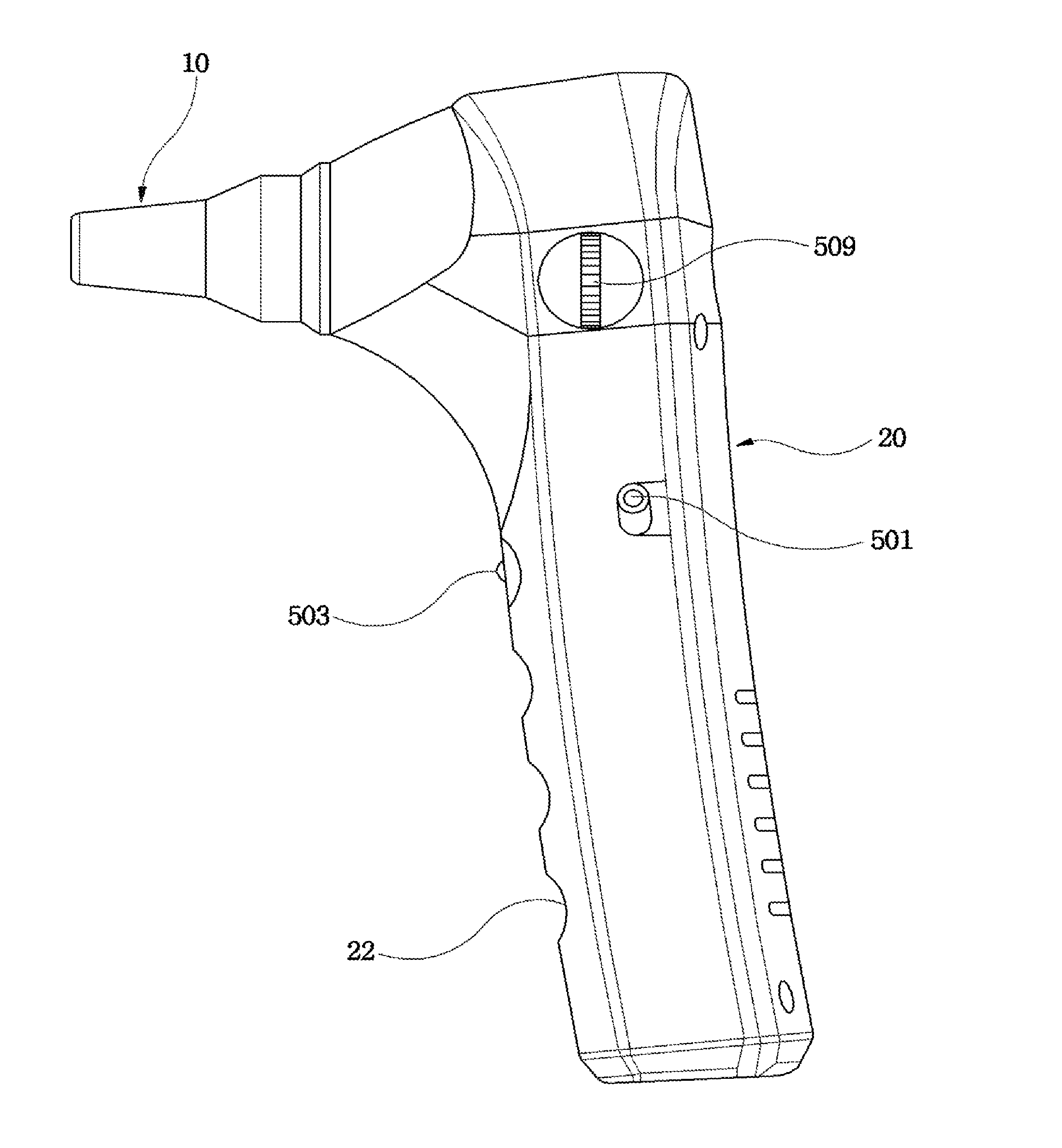 Portable clinical thermometer capable of providing visual images