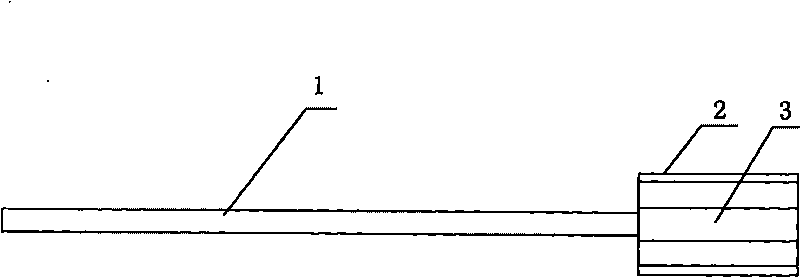 Method for fabricating oral cleaning rod