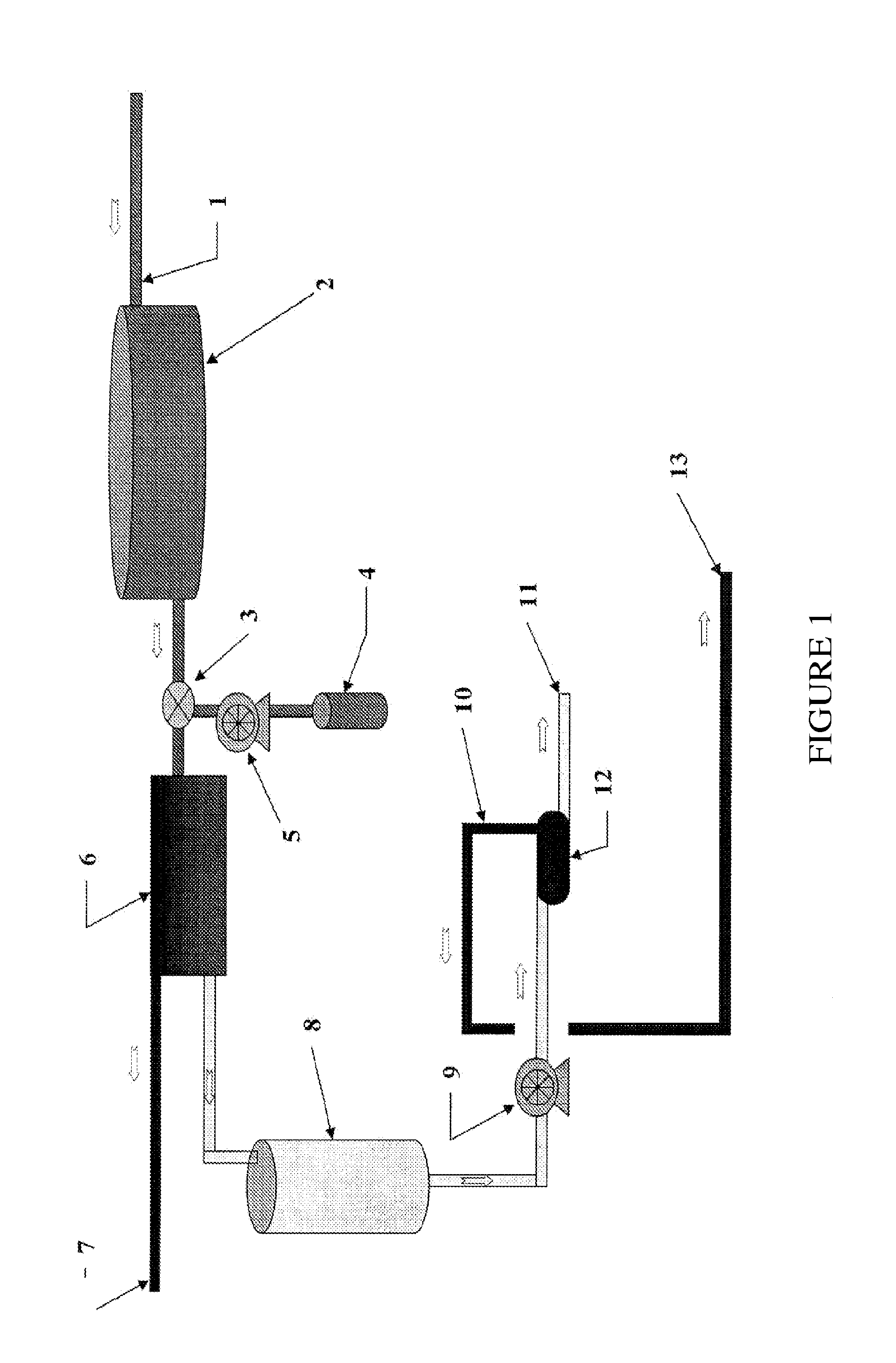 Bicarbonate conversion assisted ro treatment system for natural gas flowback water