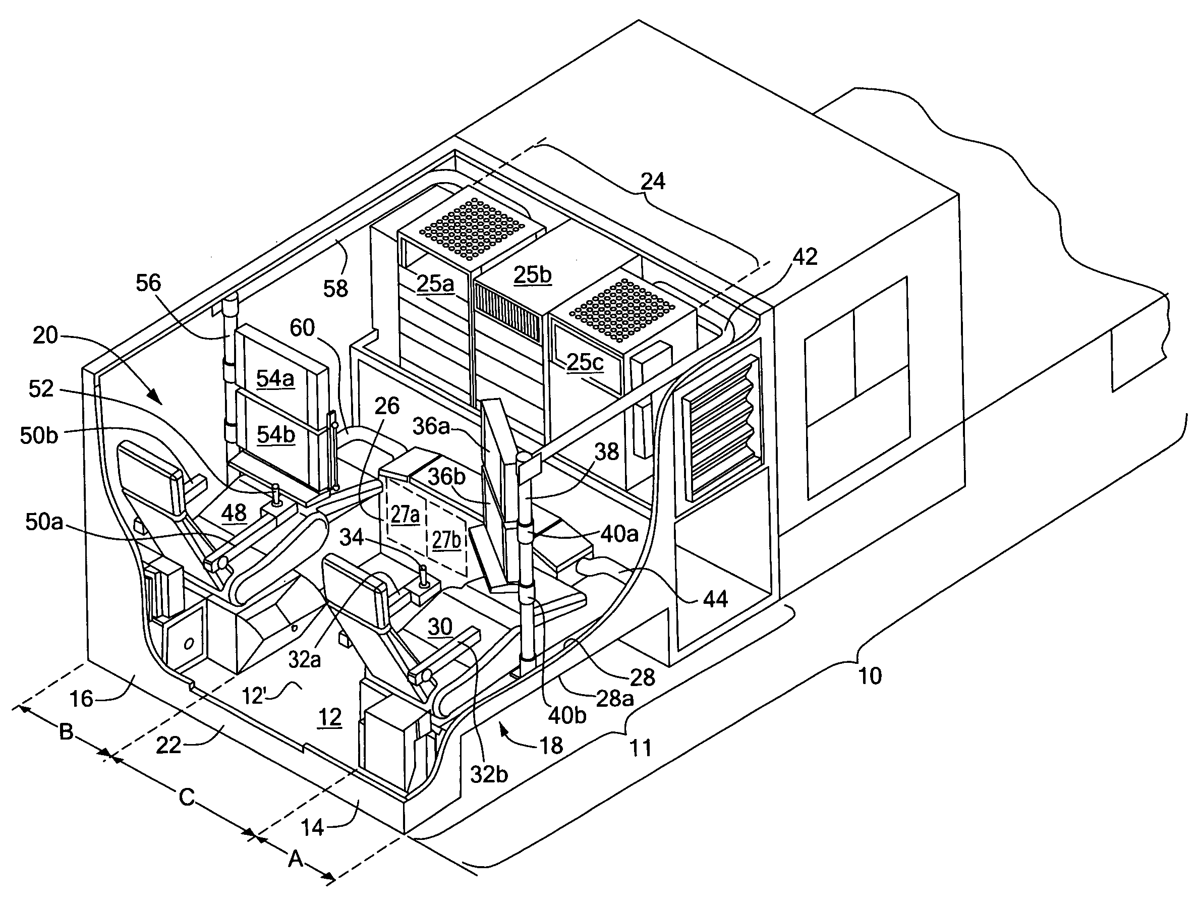 Integrated operator workspace incorporated into a mobile computing vehicle