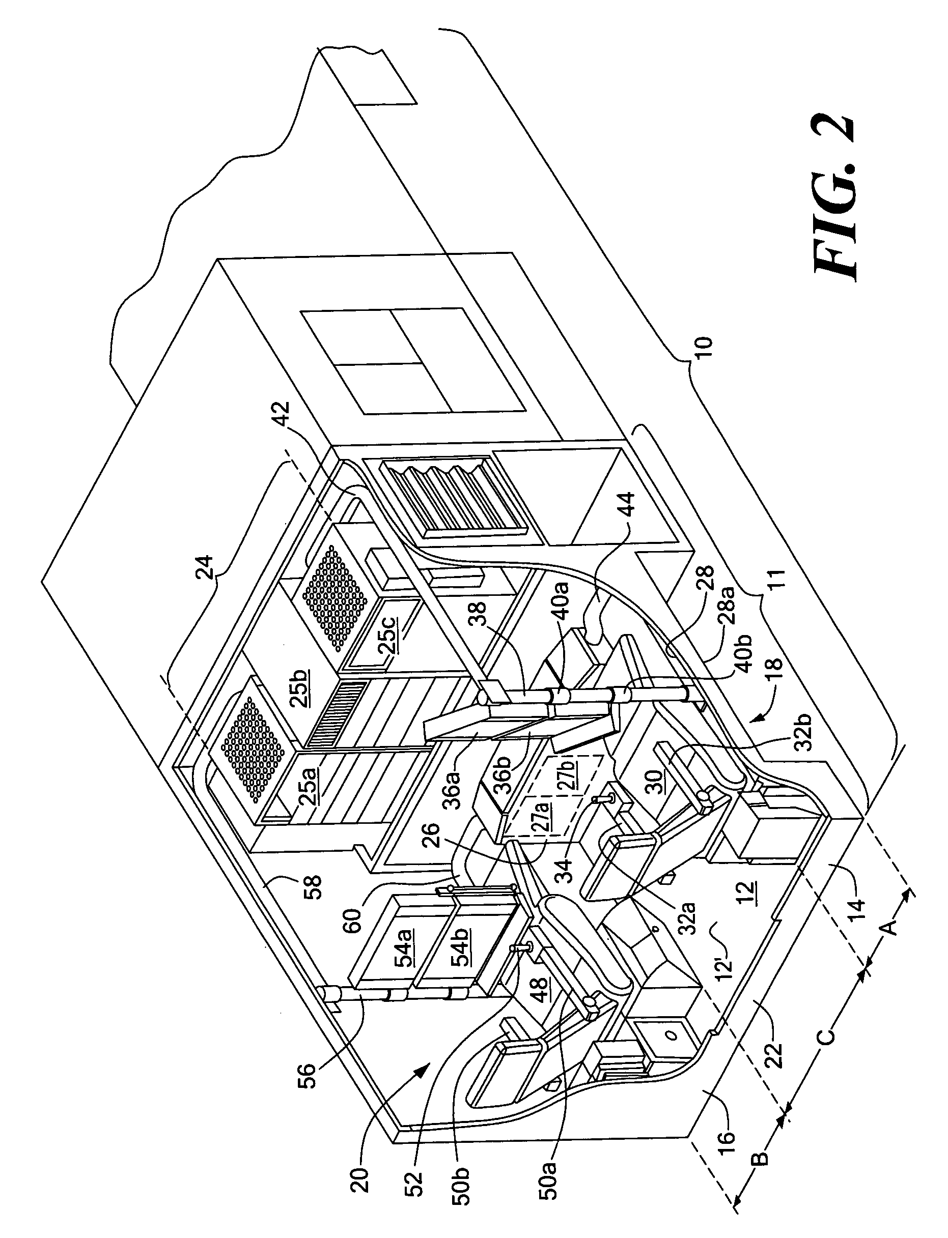 Integrated operator workspace incorporated into a mobile computing vehicle