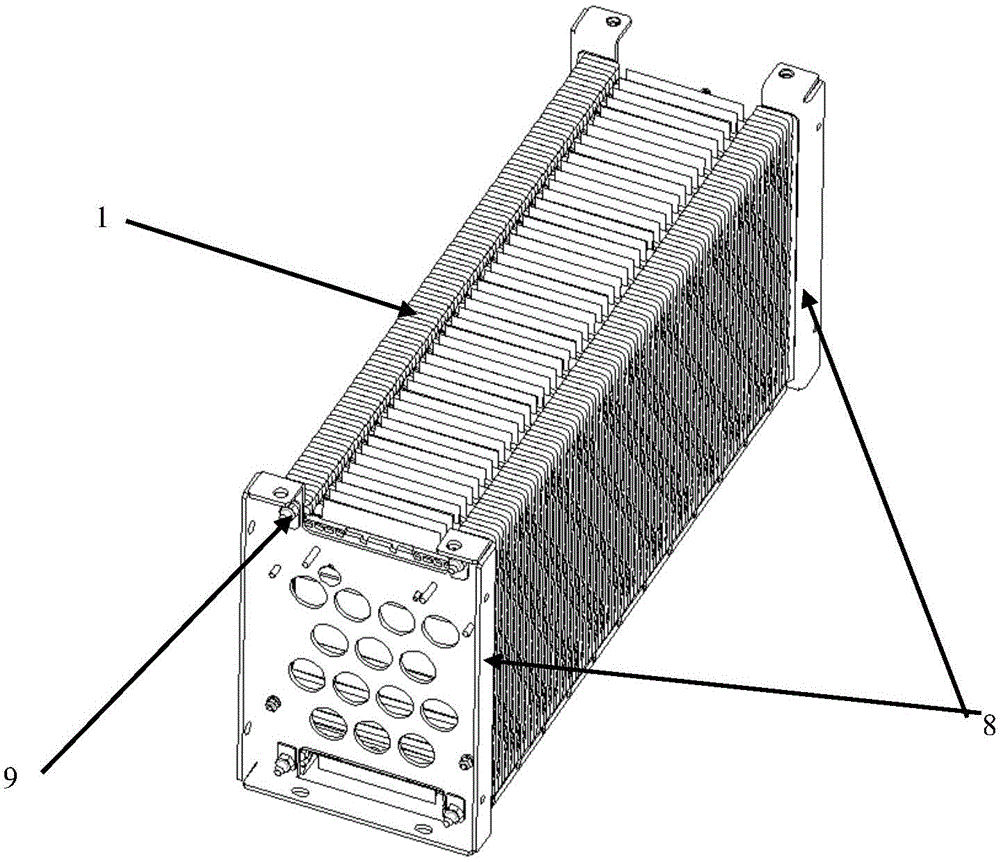 Tab laser welding structure of lithium ion battery