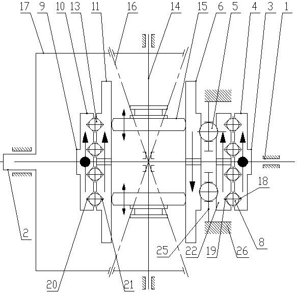 Novel stepless speed change device