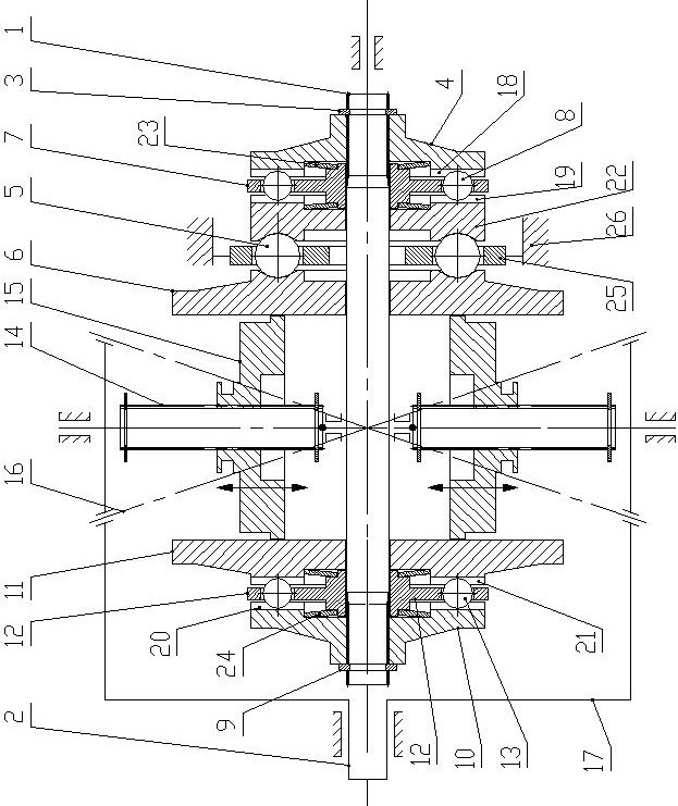 Novel stepless speed change device