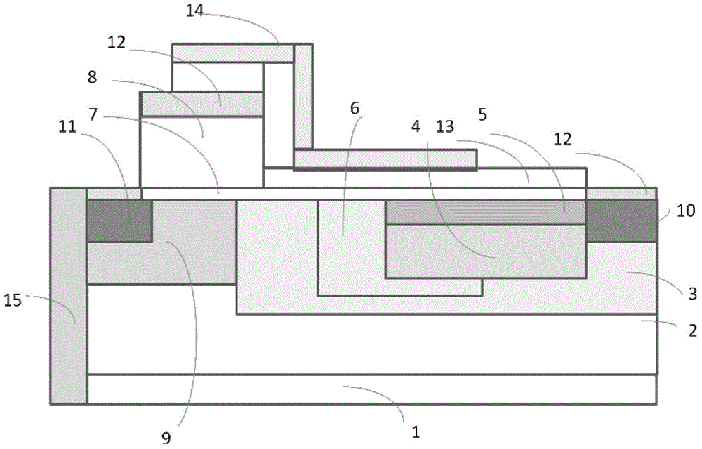 Radiofrequency LDMOS (laterally diffused metal oxide semiconductor) device and manufacturing method thereof