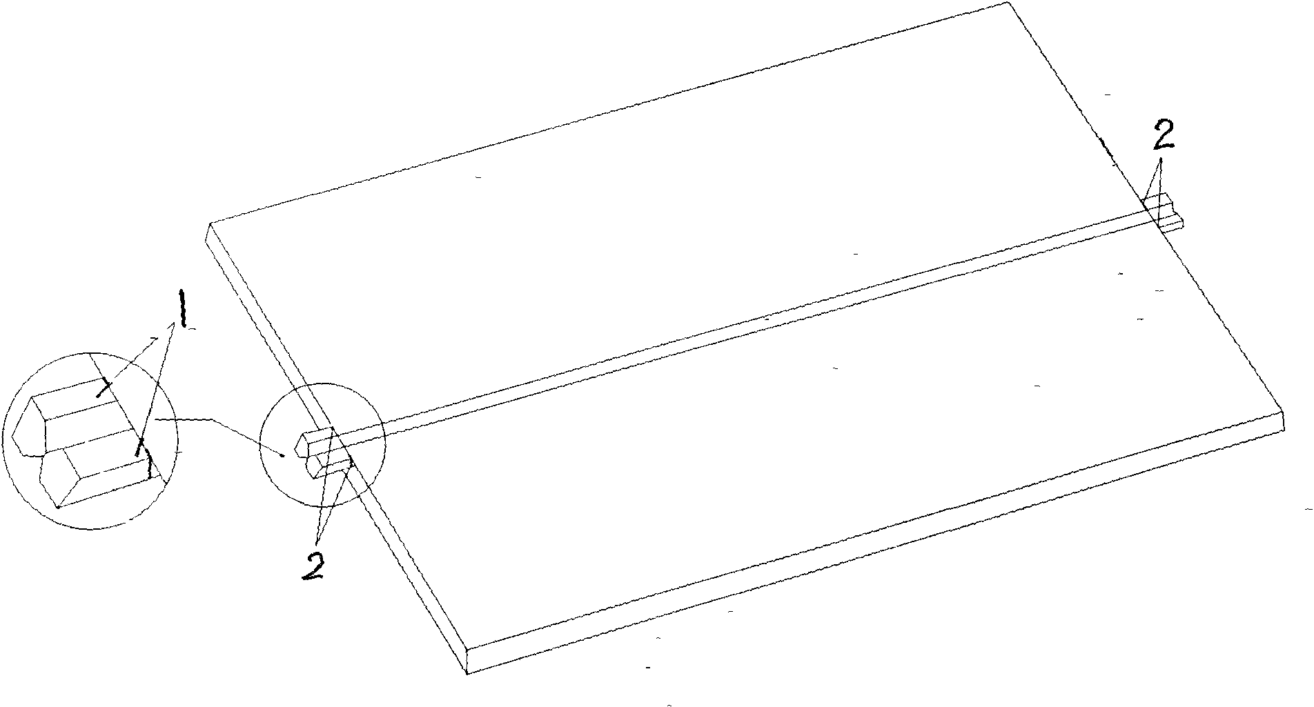 Submerged arc welding method of plank boards and jointing boards