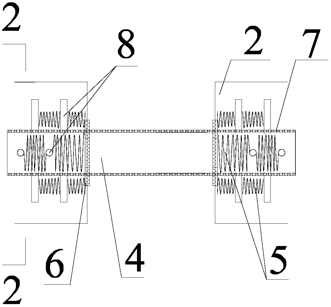 Elastic energy-dissipation concrete prefabricated wall plate composite connecting piece