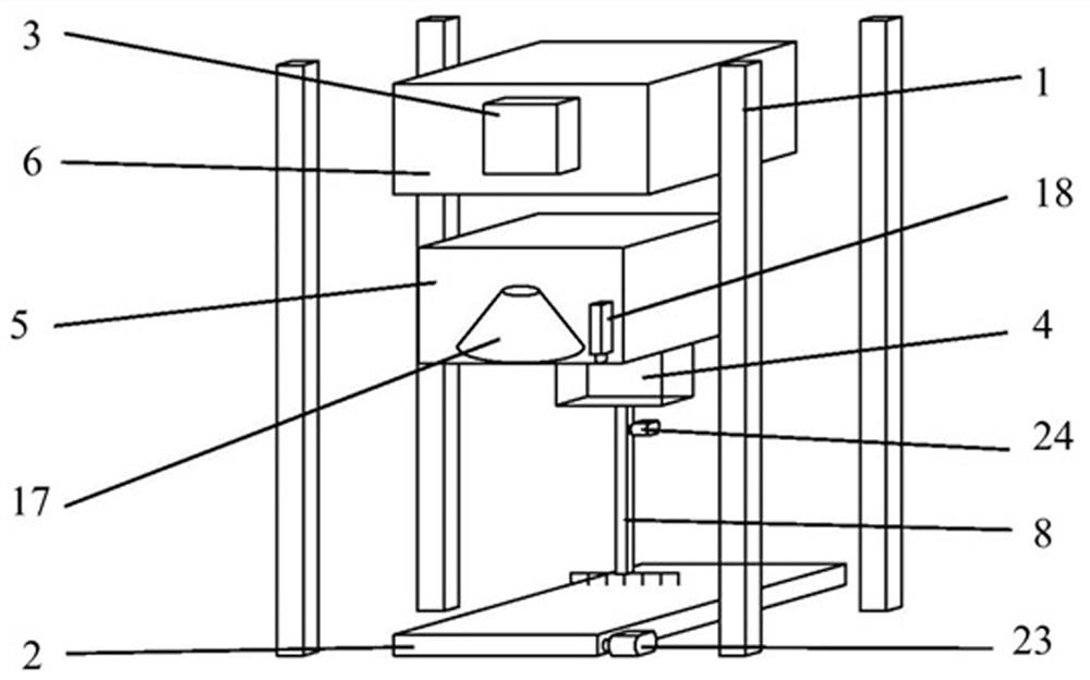 Transient photoelectric testing device of solar cell