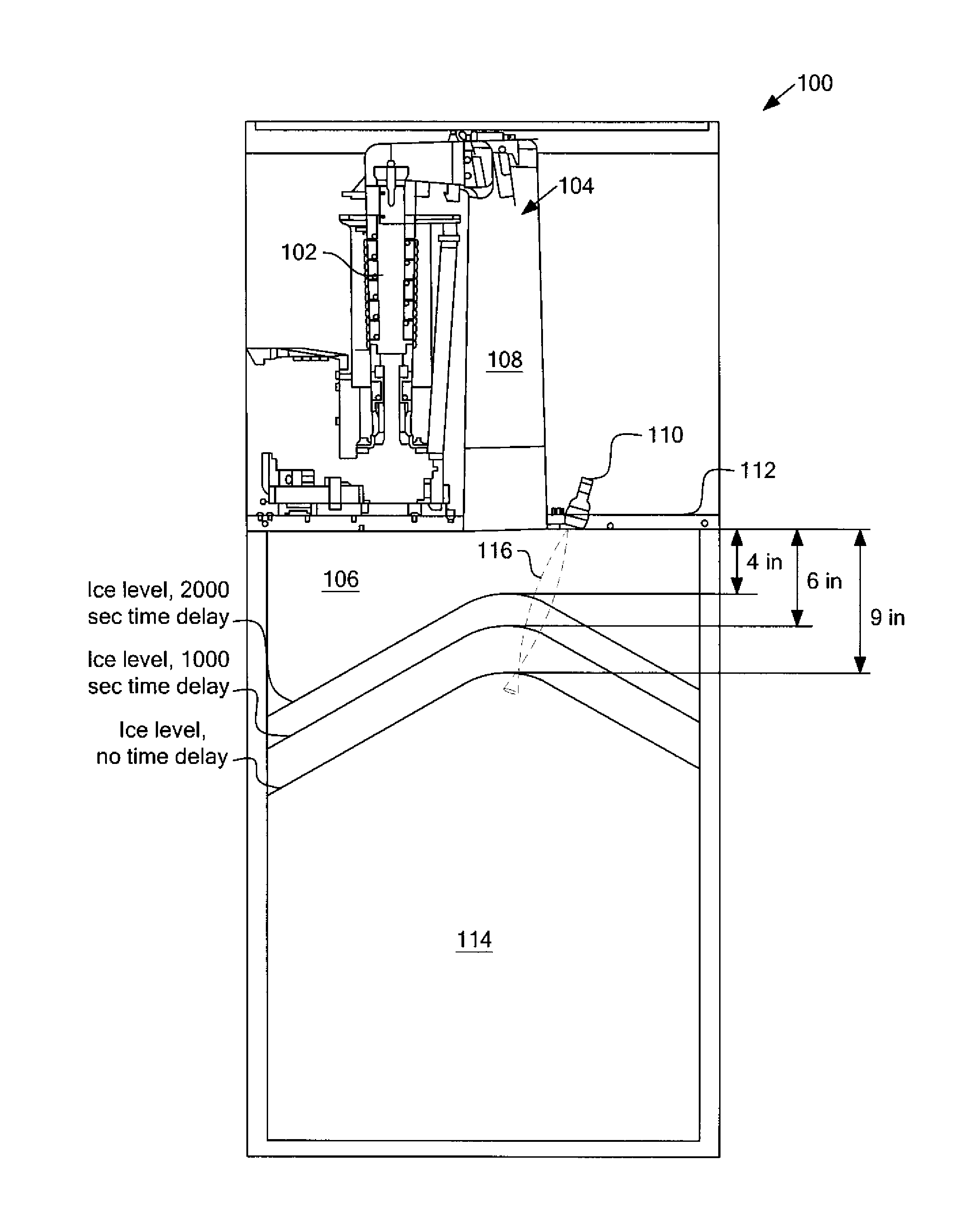 Systems and methods for providing an ice storage bin control sensor and housing