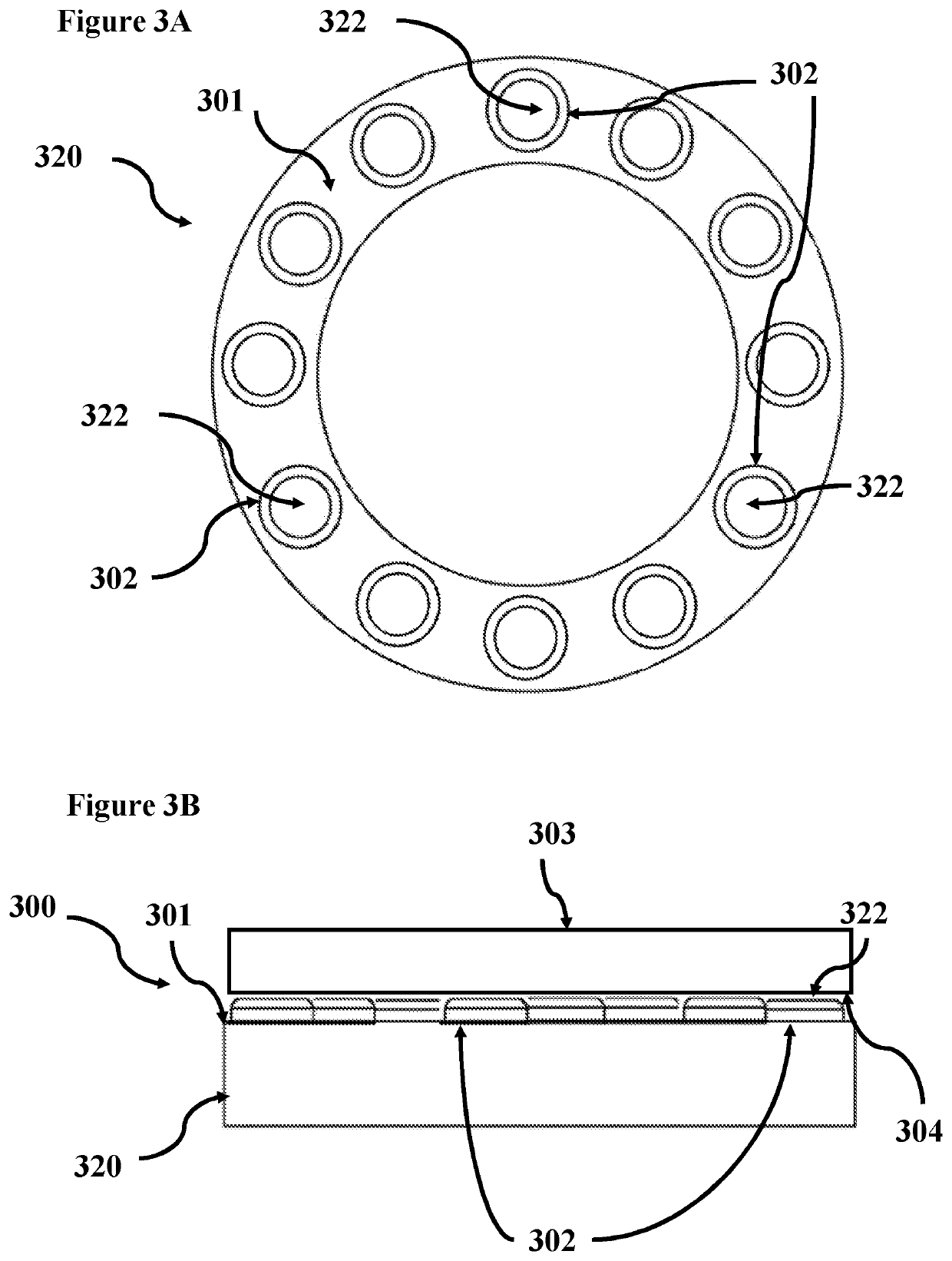 Polycrystalline diamond thrust bearing and element thereof