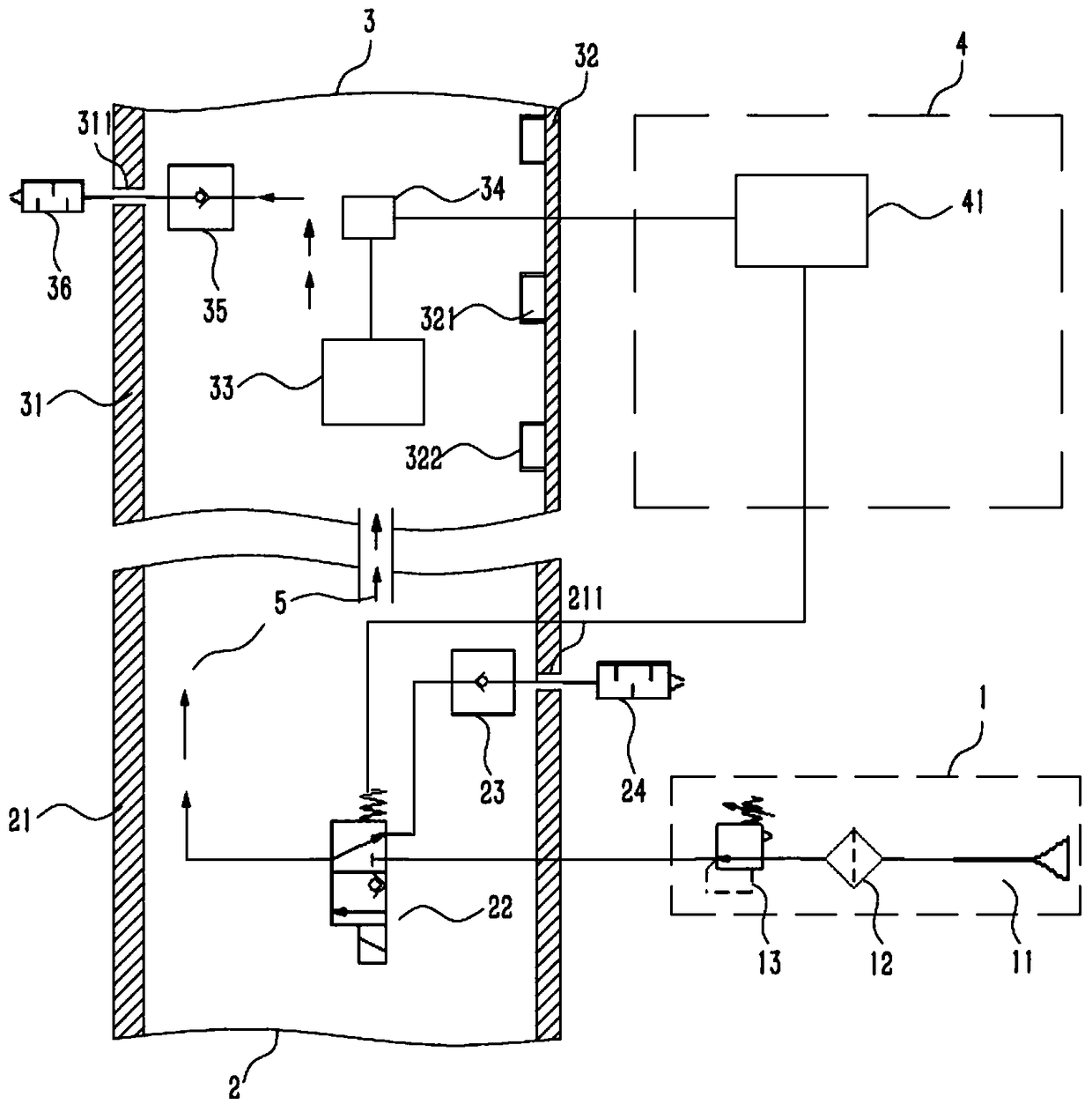 Robot inner temperature adjusting system