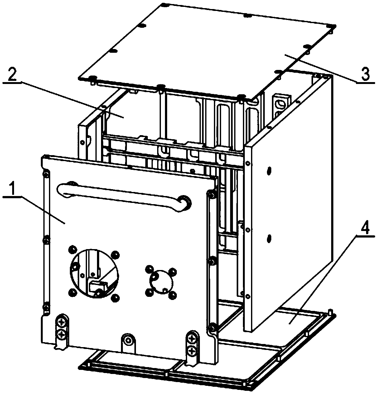 Brazed sealed machine box having internal support and used for ocean environment