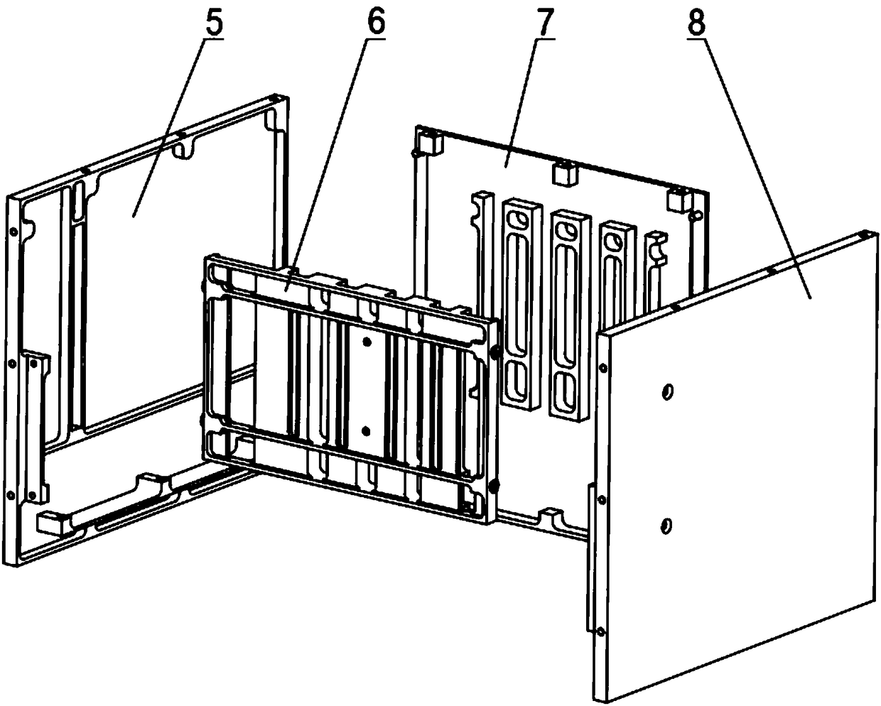 Brazed sealed machine box having internal support and used for ocean environment