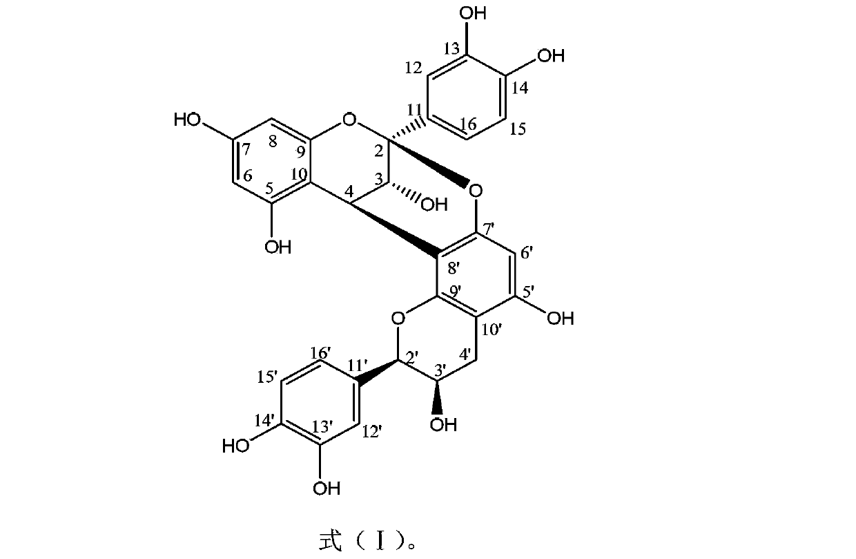 Procyanidin A2, and preparation method and application thereof