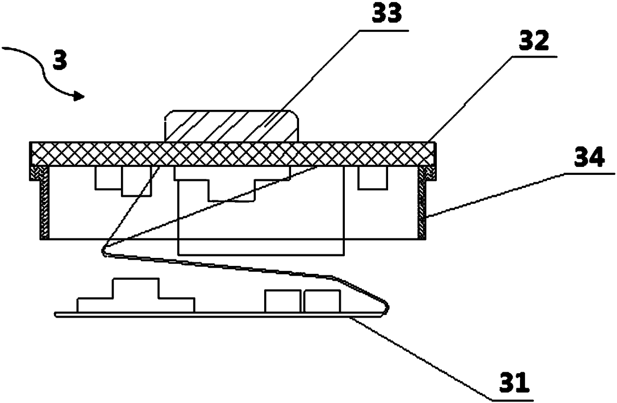 Constant voltage output structural part and rechargeable battery using same