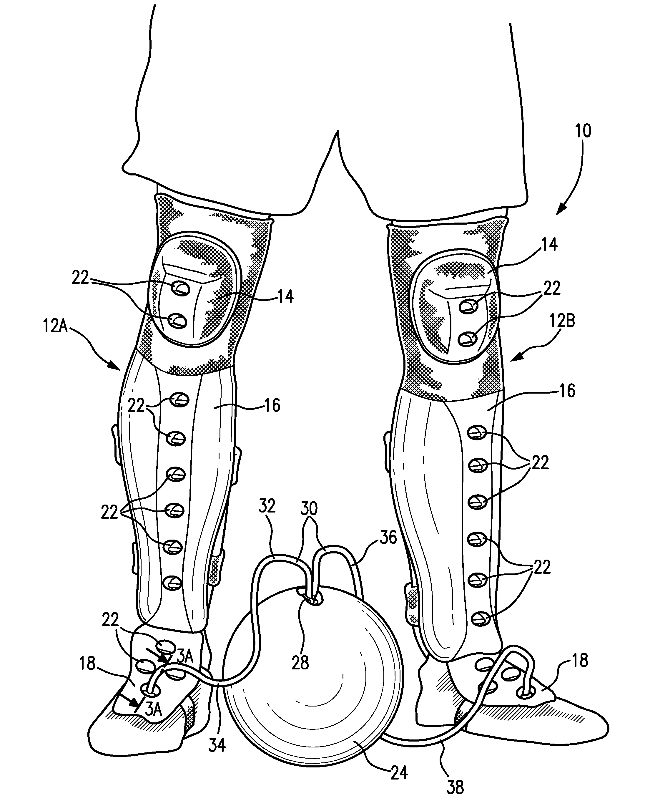 Soccer training device