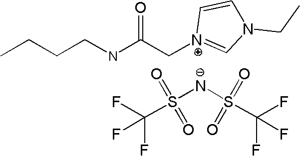 Method for liquid-liquid extraction separation of tryptophan by using hydrophobic amide functionalized ionic liquid