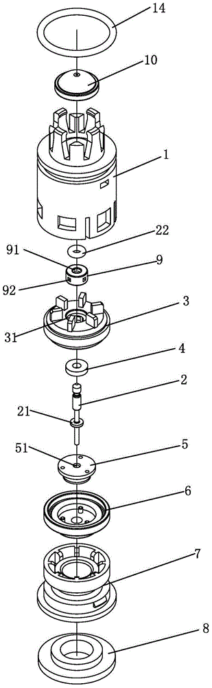 A spool and waterway control valve